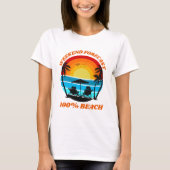 Weekend Forecast Beach Ocean Vibes T-shirt (Voorkant)