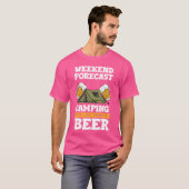 Weekend Forecast Camping With A Chance Of Beer boy T-shirt (Voorkant volledig)