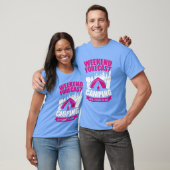 Weekend Forecast Camping With A Chance Of Wine ret T-shirt (Unisex)