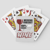 Weekend Forecast Cloudy 100% Wijnkeuze Speelkaarten (Achterkant)