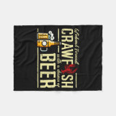 Weekend Forecast Crawfish Beer Funny Crayfish Dad Fleece Deken (Voorkant (Horizontaal))