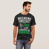 Weekend Forecast Dart - Grappige Dart Lover T-shirt (Voorkant volledig)