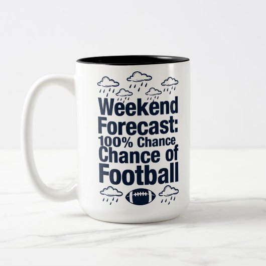 Weekend Forecast: Football Tweekleurige Koffiemok (Links)