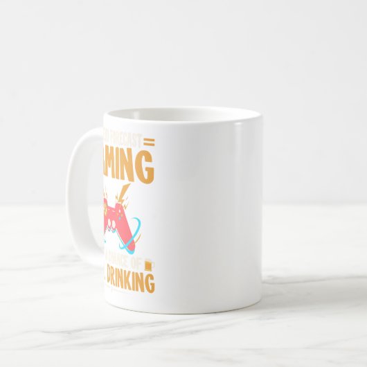 Weekend Forecast Gaming Kleding Computer Video Gam Koffiemok (Voorkant links)