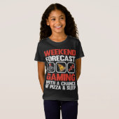 Weekend Forecast Gaming met kans op Pizza & S T-shirt (Voorkant volledig)