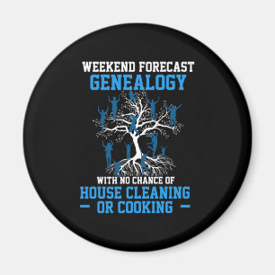 Weekend Forecast Genealogie Familie Historian Gift Magneet