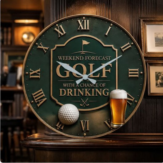Weekend Forecast Golf with a Chance of Drinking Grote Klok