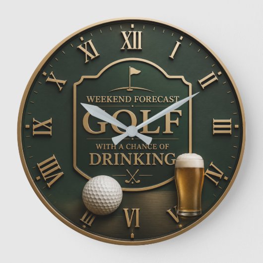 Weekend Forecast Golf with a Chance of Drinking Grote Klok (Voorkant)