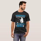 Weekend Forecast Ice Fishing With A Chance Of Beer T-shirt (Voorkant volledig)