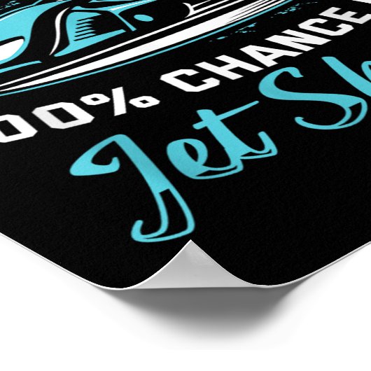 Weekend Forecast Jet Skiing Funny Jet Ski Poster (Hoek)