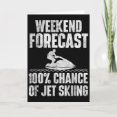 Weekend Forecast Jet Skiing - Jet Ski Lover Vacati Kaart (Voorkant)