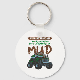 Weekend Forecast Mud ATV Four Wheeler Quad Gift Sleutelhanger