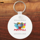 Weekend Forecast Paintball Player Drink Gift Sleutelhanger (Voorkant)
