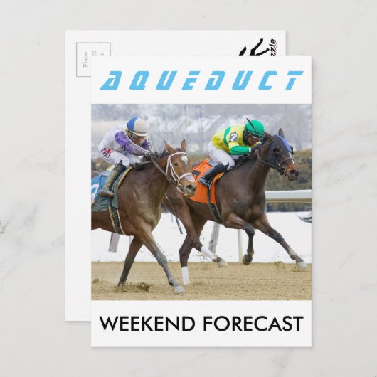 Weekend Forecast & Pennys uit de hemel Briefkaart (Voorkant / Achterkant)