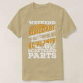 Weekend Forecast RC Plane Remote Radio Gecontrolee T-shirt (Design voorkant)