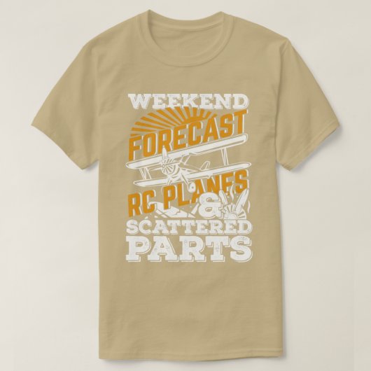Weekend Forecast RC Plane Remote Radio Gecontrolee T-shirt (Design voorkant)