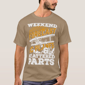 Weekend Forecast RC Plane Remote Radio Gecontrolee T-shirt
