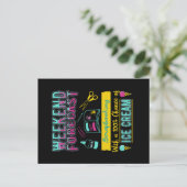 Weekend Forecast Scrapbooking en Ice Cream Aankondigingskaart (Staand voorkant)