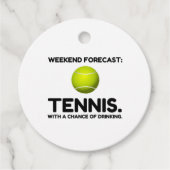 WEEKEND FORECAST TENNIS BEDANKJES LABELS (Voorkant)