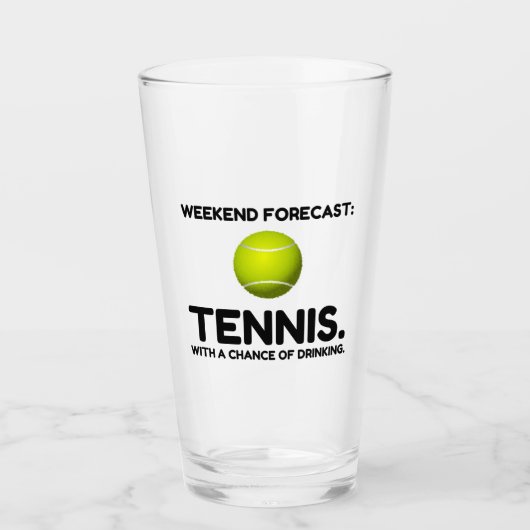 WEEKEND FORECAST TENNIS GLAS (Voorkant)