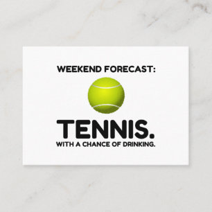 WEEKEND FORECAST TENNIS VISITEKAARTJE