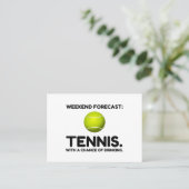 WEEKEND FORECAST TENNIS VISITEKAARTJE (Staand voorkant)