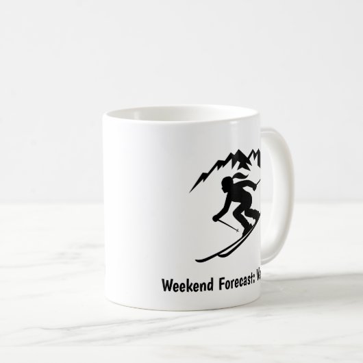 "Weekend Forecast: Vertical" Koffiemok (Voorkant rechts)