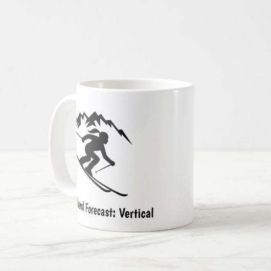 "Weekend Forecast: Vertical" Koffiemok (Voorkant links)