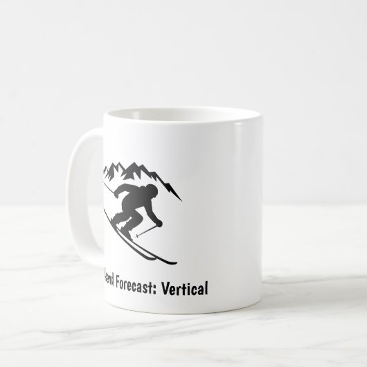 "Weekend Forecast: Vertical" Koffiemok (Voorkant links)