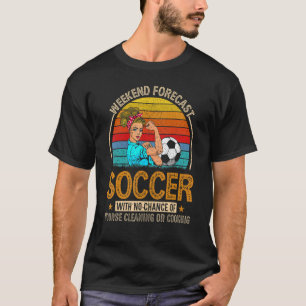 Weekend Forecast Voetbal met Chance Cleaning T-shirt