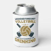 Weekend Forecast Volleyball Chance of Drink Blikjeskoeler (Blikje Voorkant)
