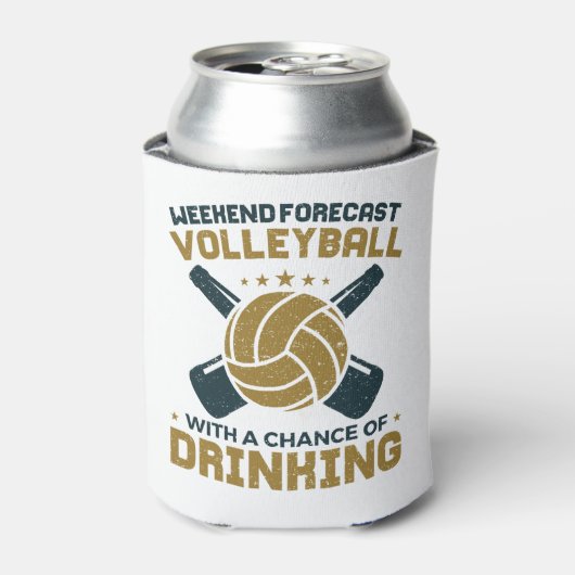 Weekend Forecast Volleyball Chance of Drink Blikjeskoeler (Blikje Voorkant)
