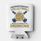 Weekend Forecast Volleyball Chance of Drink Blikjeskoeler (Achterkant)