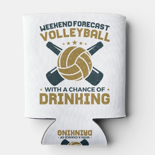 Weekend Forecast Volleyball Chance of Drink Blikjeskoeler (Achterkant)