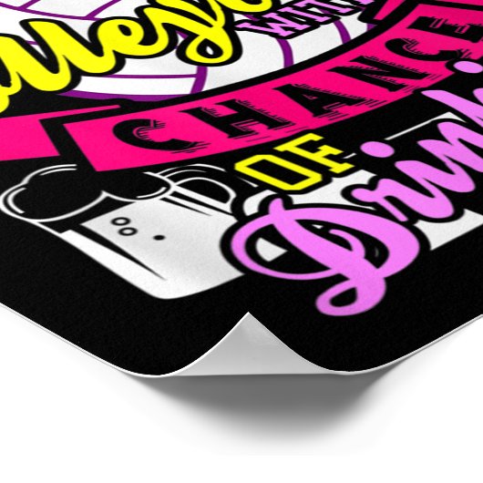 Weekend Forecast Volleyball With Chance of Drinkin Poster (Hoek)