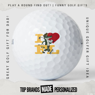 Weekend Geld Spel Ik Hou van Florida Golfen Gator Golfballen