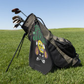 Weekend Geldspel Grappig Opdokken Sucker Gebabbel Golfhanddoek (Groen)
