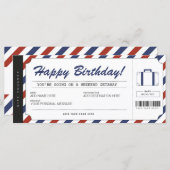 Weekend Getaway Birthday Gift Travel Voucher (Voorkant / Achterkant)