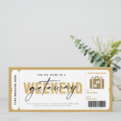 Weekend Getaway Gift Voucher Hotel Verblijf Ticket (Staand voorkant)