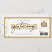 Weekend Getaway Gift Voucher Hotel Verblijf Ticket (Voorkant)