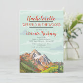 Weekend Getaway Mountain Bossen Kaart (Staand voorkant)