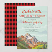 Weekend Getaway Mountain Bossen Kaart (Voorkant / Achterkant)