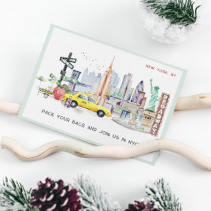 Weekend Getaway NYC   Gift Travel Ticket Voucher Kaart