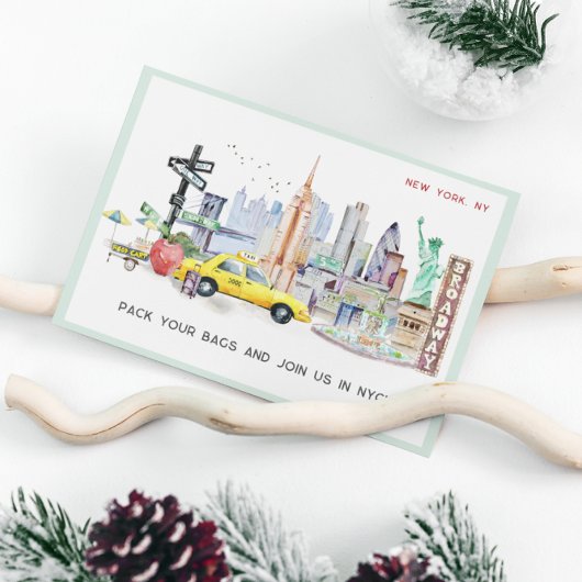 Weekend Getaway NYC | Gift Travel Ticket Voucher Kaart