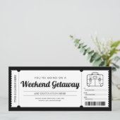 Weekend Getaway-reisreiswieg Kaart (Staand voorkant)