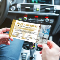Weekend Getaway Verjaardag Boarding Pass Ticket