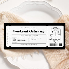 Weekend Getaway Verrassingscadeaubon Kaart