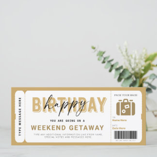 Weekend Getaway Voucher Hotel Verblijf Gift Ticket
