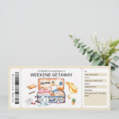 Weekend Getaway Voucher Kaart (Staand voorkant)
