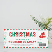 Weekend Getaway Voucher-kerstcadeautje (Staand voorkant)